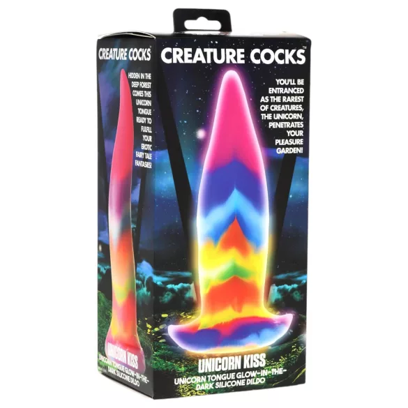 Creature Cocks Tongue - dildo - svetleči silikon - 21 cm