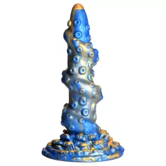   Creature Cocks Kraken - dildo spiralni hobotnični krak - 21cm zlato-modra