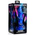 Creature Cocks Kraken - spiralni dildo s pipalkami - 21 cm (zlato-modra)
