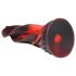Creature Cocks Hell Kiss - zaviti silikonski dildo - 19 cm (rdeč)