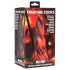 Creature Cocks Hell Kiss - zaviti silikonski dildo - 19 cm (rdeč)