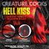 Creature Cocks Hell Kiss - zaviti silikonski dildo - 19 cm (rdeč)
