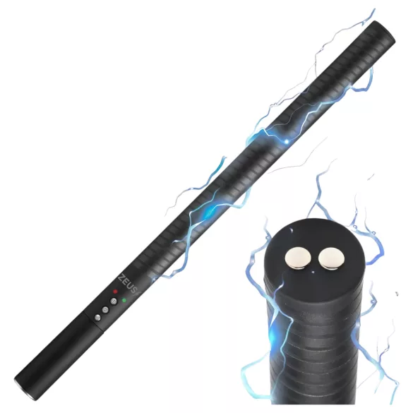 Zeus - elektro seks palica - polnilna - črna