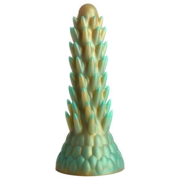 Creature Cocks Stegosaurus - silikonski dildo - 20 cm (zelen)