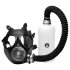 XR Brands - 2v1 oralna maska in aroma inhalator - črna