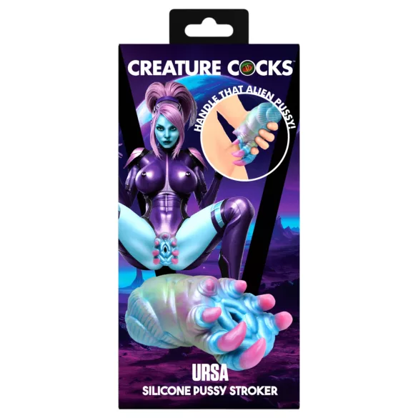 Creature Cocks Ursa - masturbator - silikonski - modro-roza