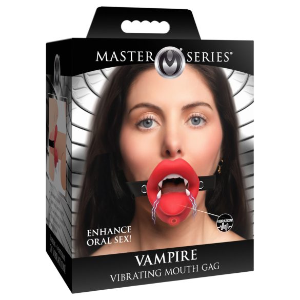 XR Brands - vibracijski vampirski gag - črna