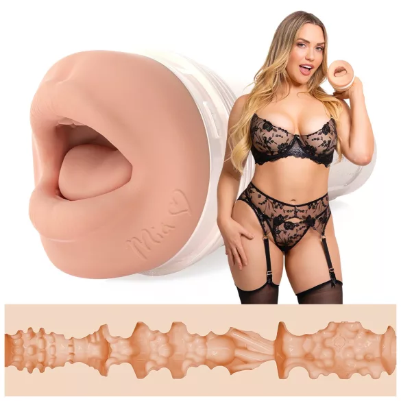 Fleshlight Mia Malkova - ustni masturbator - realistični - natur