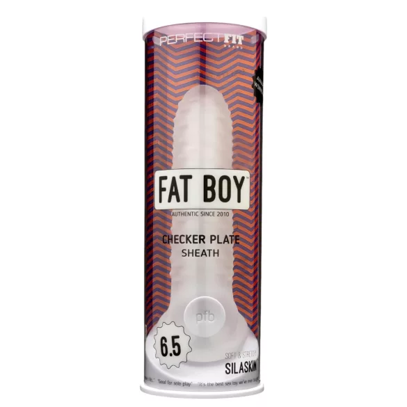 Perfect Fit - Fat Boy Checker Box - penisni tulec (17 cm, bel)
