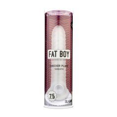 Fat Boy Checker Box - penisni rokav - 19 cm - bel
