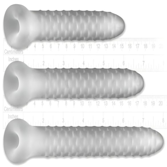 Fat Boy Checker Box - penisni rokav - 19 cm - bel