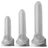 Perfect Fit - Fat Boy Micro Ribbed - kondom za penis (15 cm, bel)