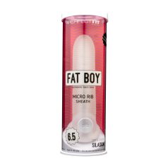 Fat Boy Micro Ribbed - penis tulec - rebrast - bel - 17 cm