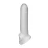 Perfect Fit - Fat Boy Micro Ribbed - kondom za penis (17 cm, bel)