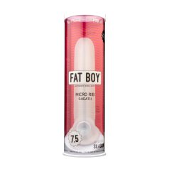 Fat Boy Micro Ribbed - penis tulec - rebrast - bel - 19 cm