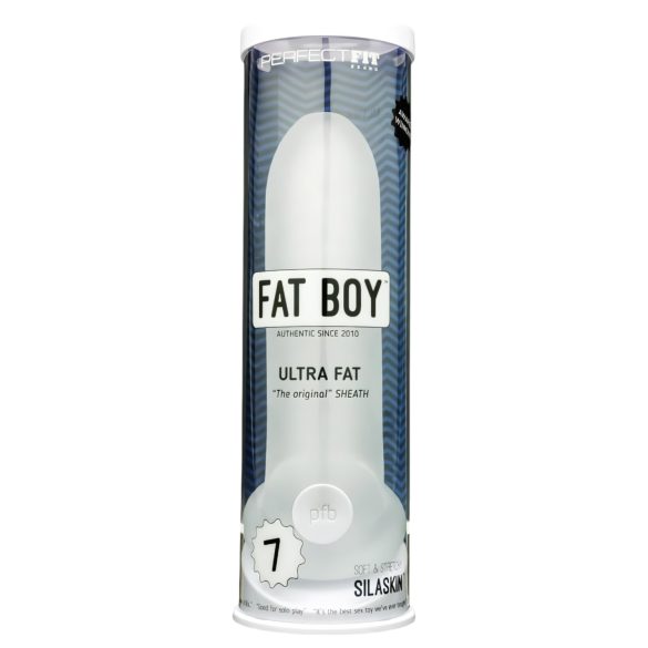 Fat Boy Original Ultra Fat - penisna srajčka (19 cm) - bela