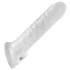 Perfect Fit - Fat Boy Thin - nastavek za penis (17 cm, bel)