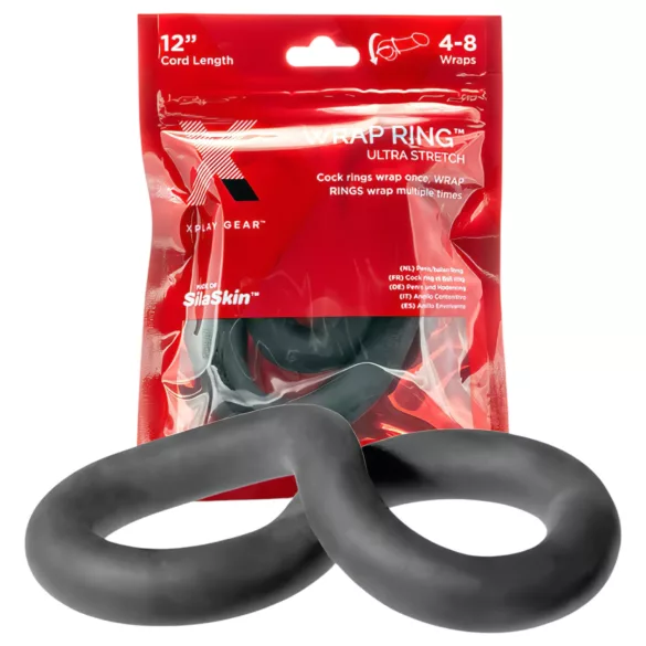 Perfect Fit Ultra Wrap 12 - penis obroč - debel - črna - 30 cm