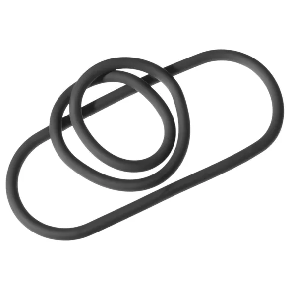 Perfect Fit Slim Wrap 9 - tanek obroček za penis - črna - 22 cm