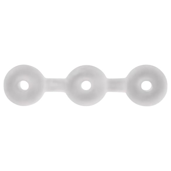 Perfect Fit Triple - erekcijski obroček komplet - bela