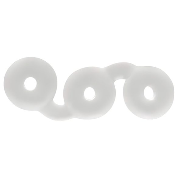 Perfect Fit Triple - erekcijski obroček komplet - bela