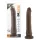 Dr. Skin 8,5 - realistični dildo z priseskom (rjav, 20,5 cm)