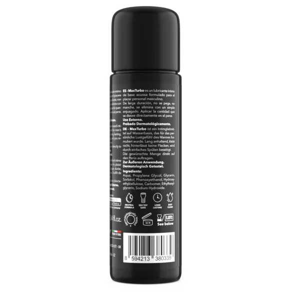 Intimateline MaxTurbo - vodni lubrikant za moške (100 ml)