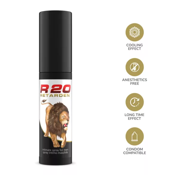 Intimateline R20 - hladilni sprej za odlašanje za moške (20 ml)