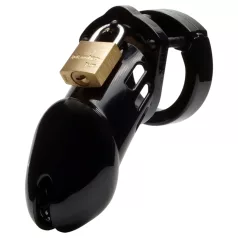   CB-6000 CB-X - moški chastity pas kletka - zaklepanje - črna