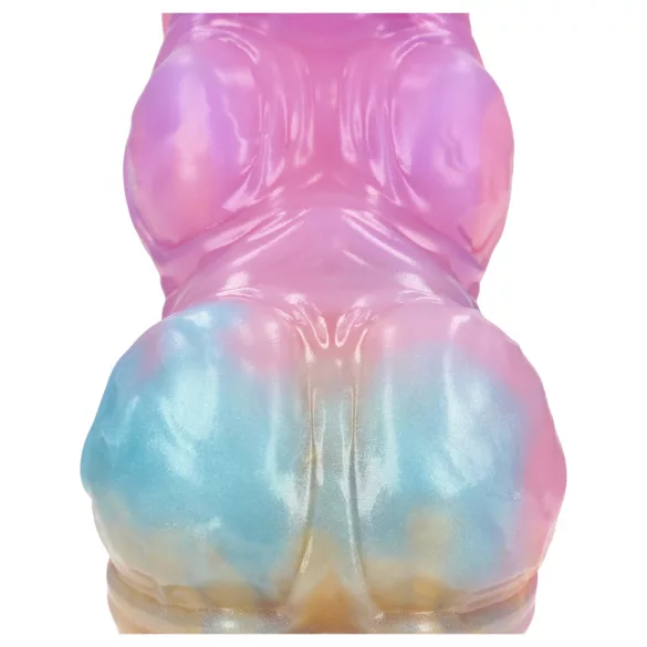 Au! Rainbow Invader - silikonski fantazijski dildo (mavrični)