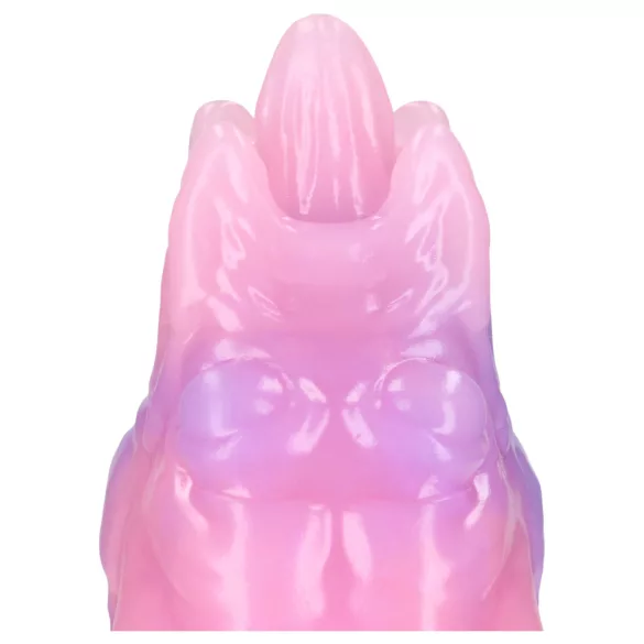 Au! Rainbow Invader - silikonski fantazijski dildo (mavrični)