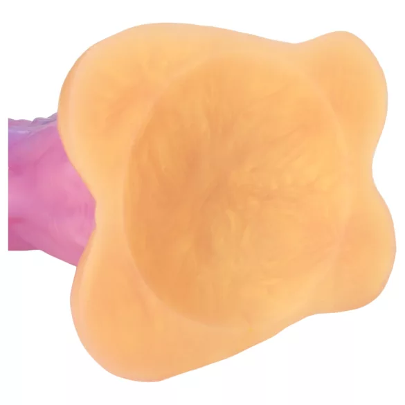 Au! Rainbow Invader - silikonski fantazijski dildo (mavrični)