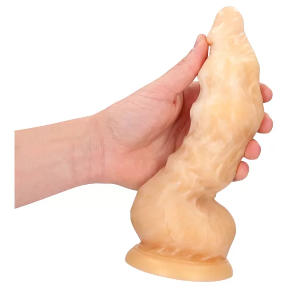 Au! Golden Alien Invader - silikonski fantazijski dildo (zlat)