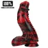Au! Dark Lycan Spawn - silikonski fantazijski dildo (rdeče-črn)