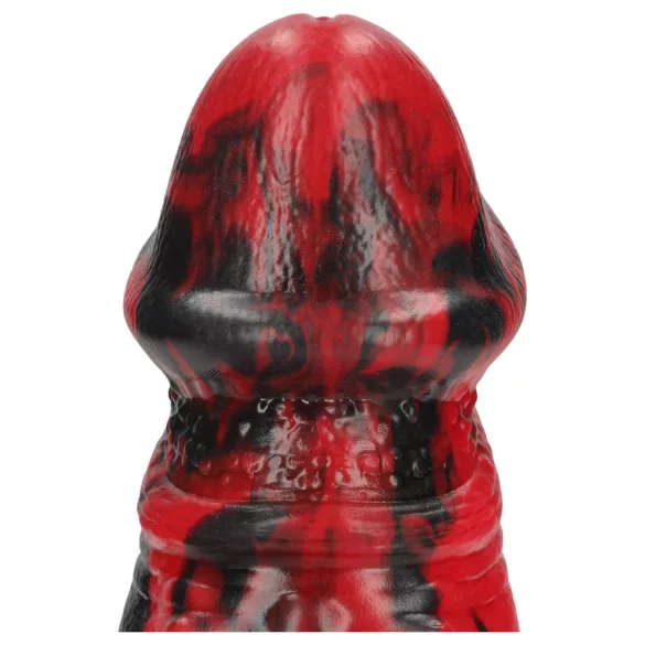 Au! Dark Lycan Spawn - silikonski fantazijski dildo (rdeče-črn)