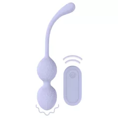   Loveline - vaginalne kroglice z vibracijami - dvojne - vijolične