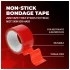 Ouch! - samolepilni bondage trak (rdeč) - 20 m