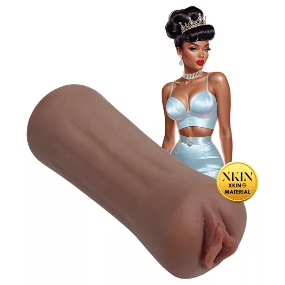 XKIN Beauty Queen Lulu - realističen umetni vagina masturbator (temno naraven)