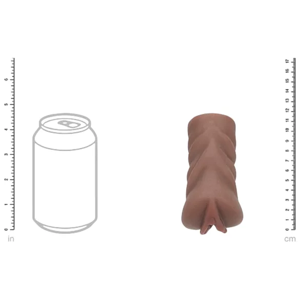 XKIN Next Door Amani - realistični umetni vagina masturbator (temna naravna)