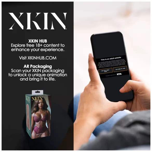 XKIN Next Door Amani - realistični umetni vagina masturbator (temna naravna)