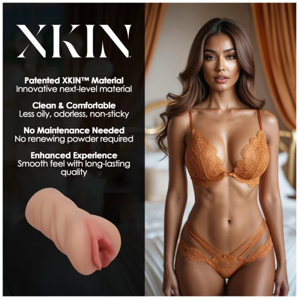XKIN Honey Celeste - realističen umetni vagina masturbator (naraven)