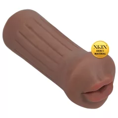 XKIN - umetna vagina masturbator - S (temna naravna barva)