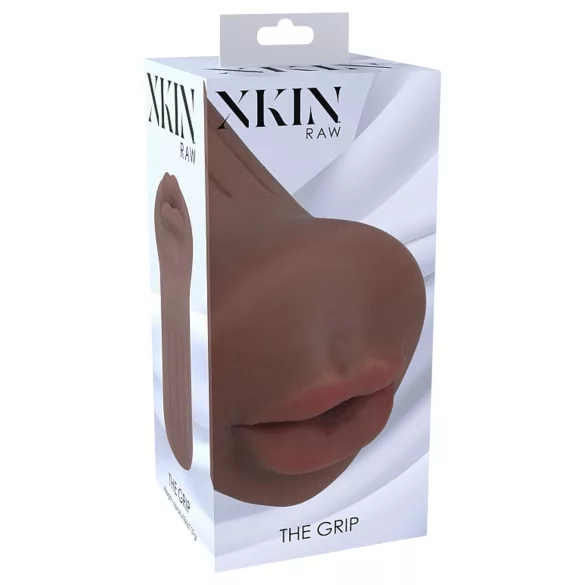 XKIN - umetna vagina masturbator - S (temna naravna barva)