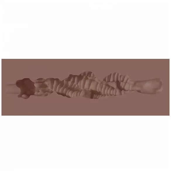 XKIN - umetna vagina masturbator - S (temna naravna barva)