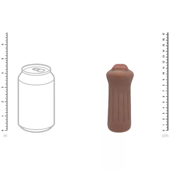 XKIN - umetna vagina masturbator - S (temna naravna barva)