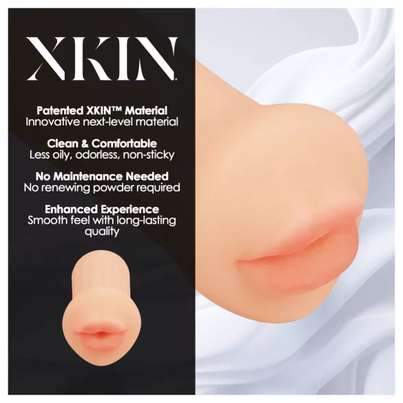 XKIN - realistični umetni vagina masturbator - S (naravna barva)