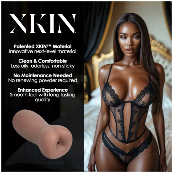 XKIN Eternal Asha - realistična umetna zadnjica masturbator (naravna)