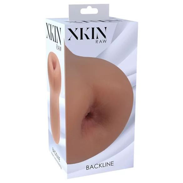 XKIN - realistični masturbator v obliki zadnjice - M (temna naravna barva)