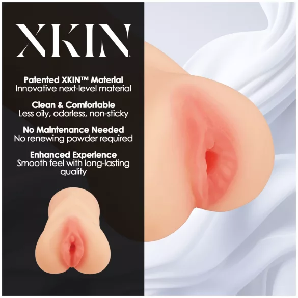 XKIN - realistična umetna vagina masturbator - M (naravna)
