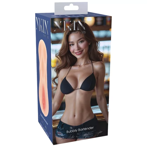 XKIN natakarski masturbator Sasha Slippernip - realistična umetna vagina (naravna barva)